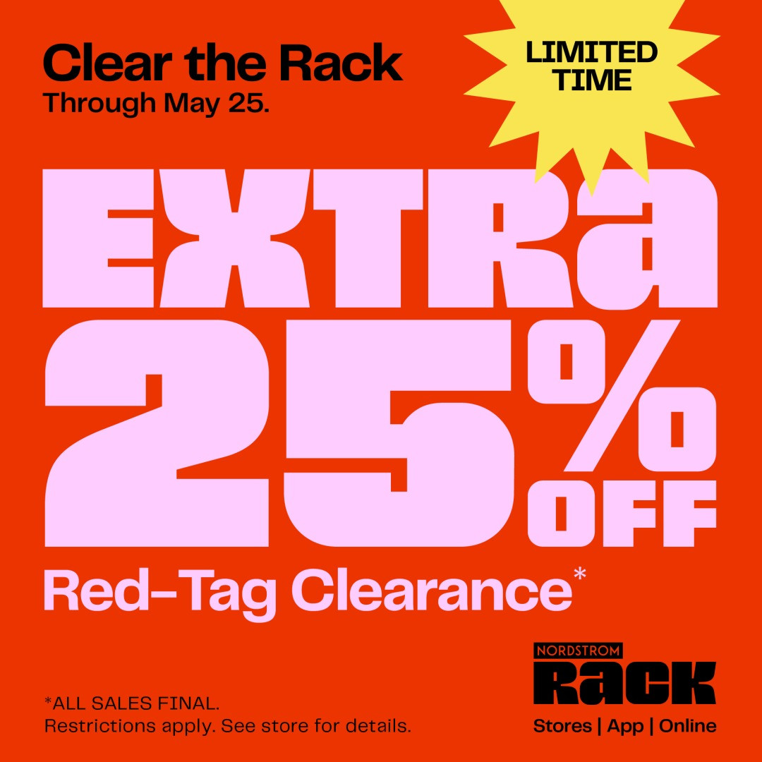 Sale fromNordstrom Rack: Clear the Rack is on!