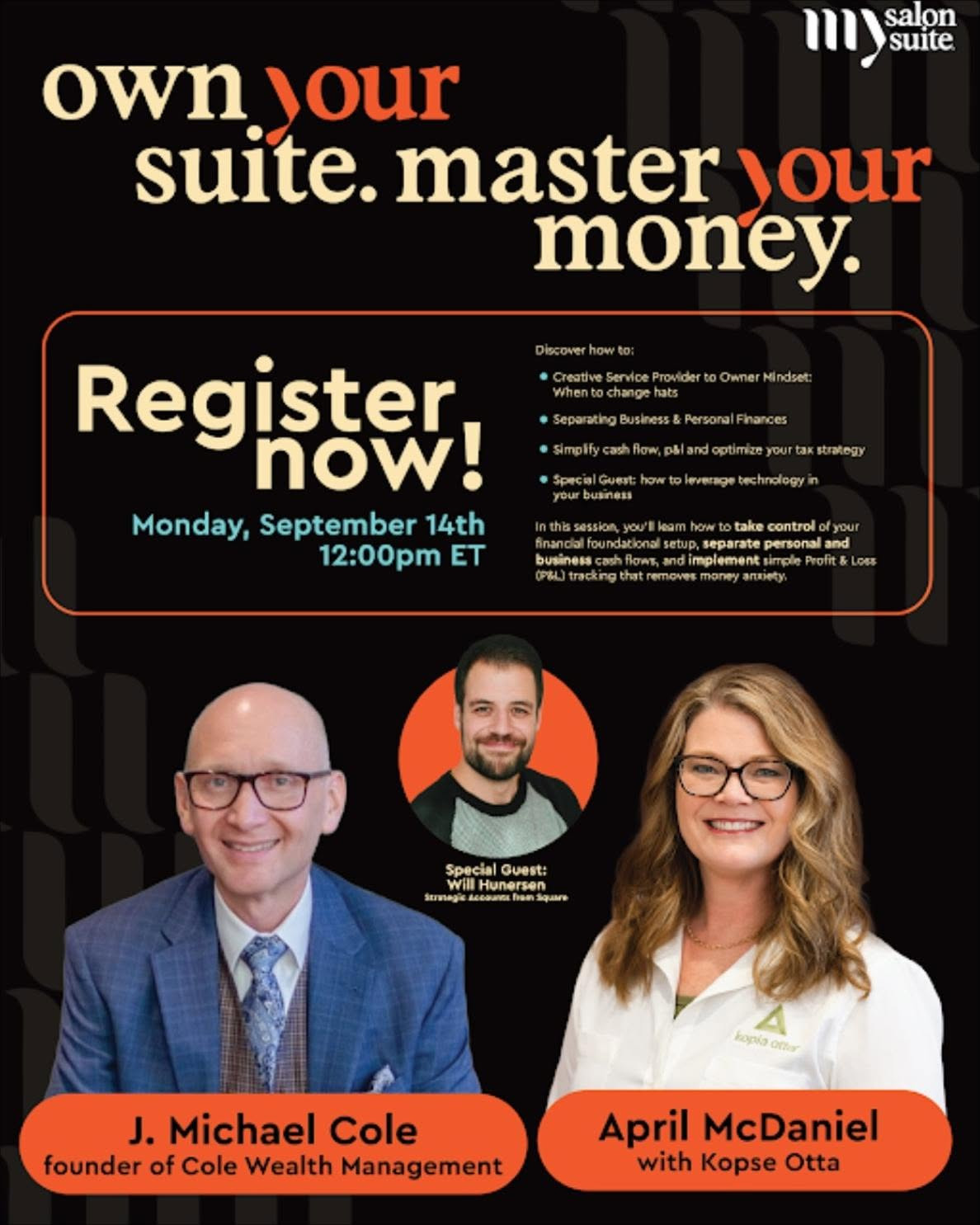 Your suite. Your business. Your money.