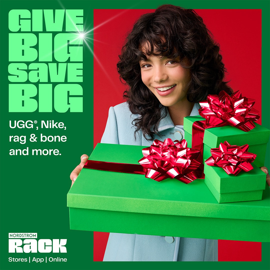 Sale fromNordstrom Rack: GIVE BIG. SAVE BIG.