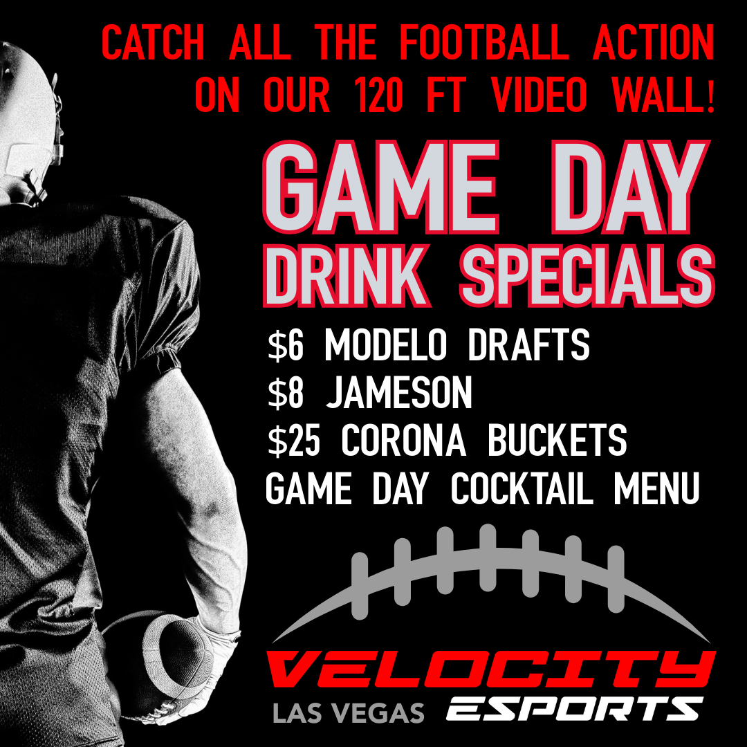 Sale fromVelocity Esports: Game Day Specials