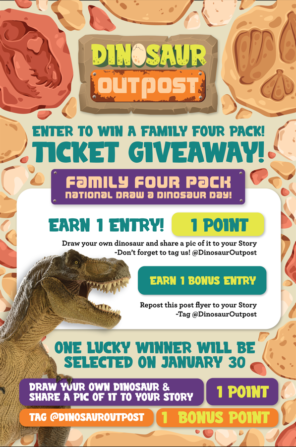 Sale fromDinosaur Outpost: Draw a Dinosaur Giveaway Contest
