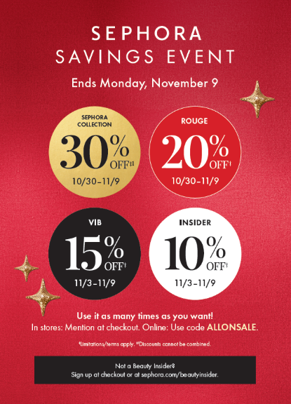 Sephora Savings Event