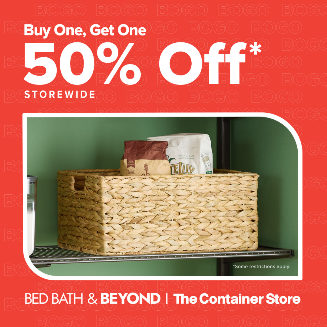 Sale fromThe Container Store: Buy One, Get One 50% Off!