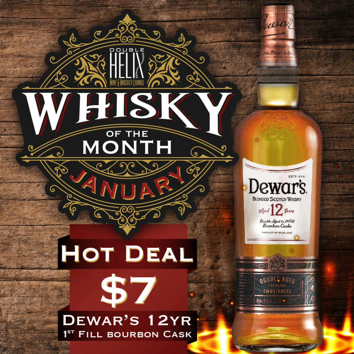 Sale fromDouble Helix Wine & Whiskey Lounge: Whisky of the Month