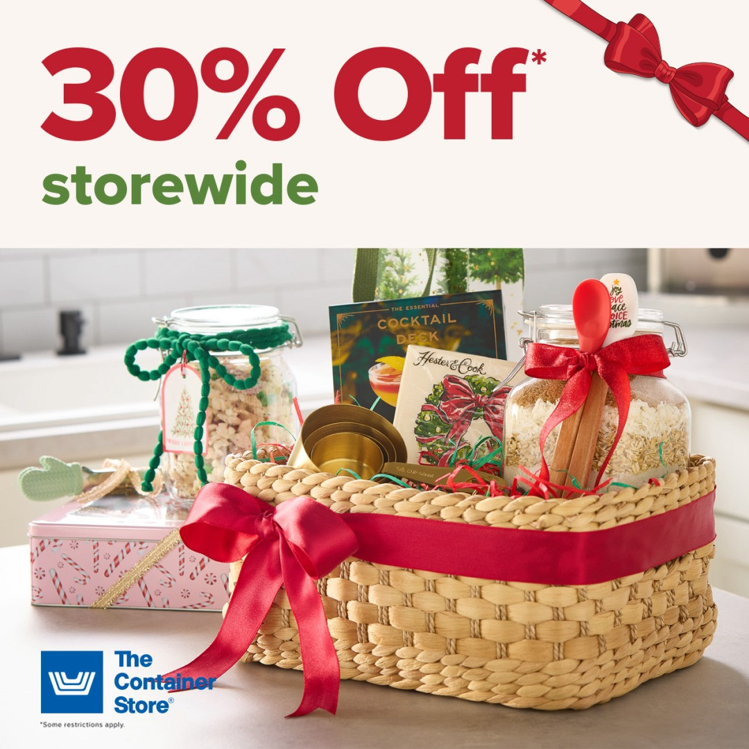 Sale fromThe Container Store: Save Up to 30% Storewide!