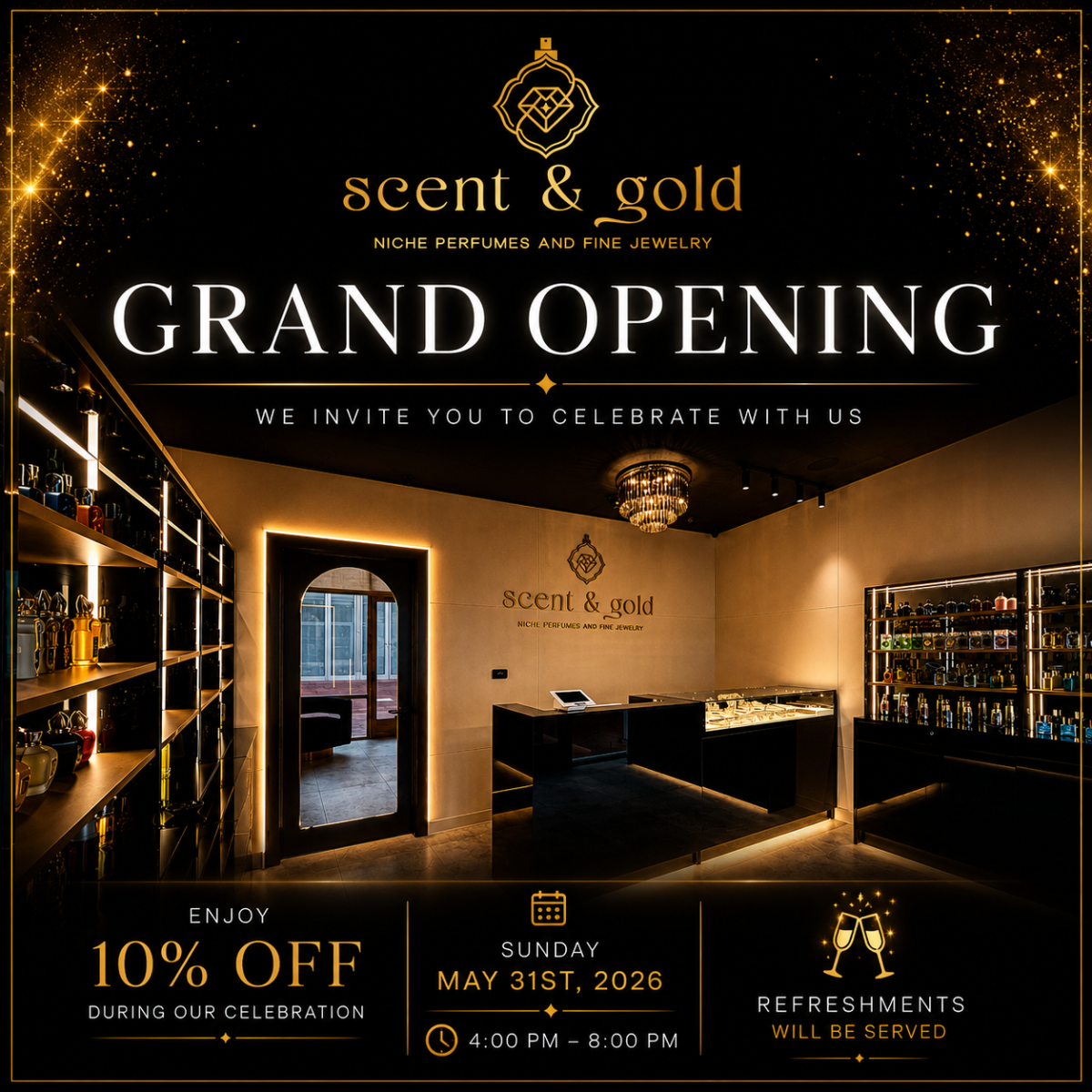 Scent & Gold Grand Opening Celebration