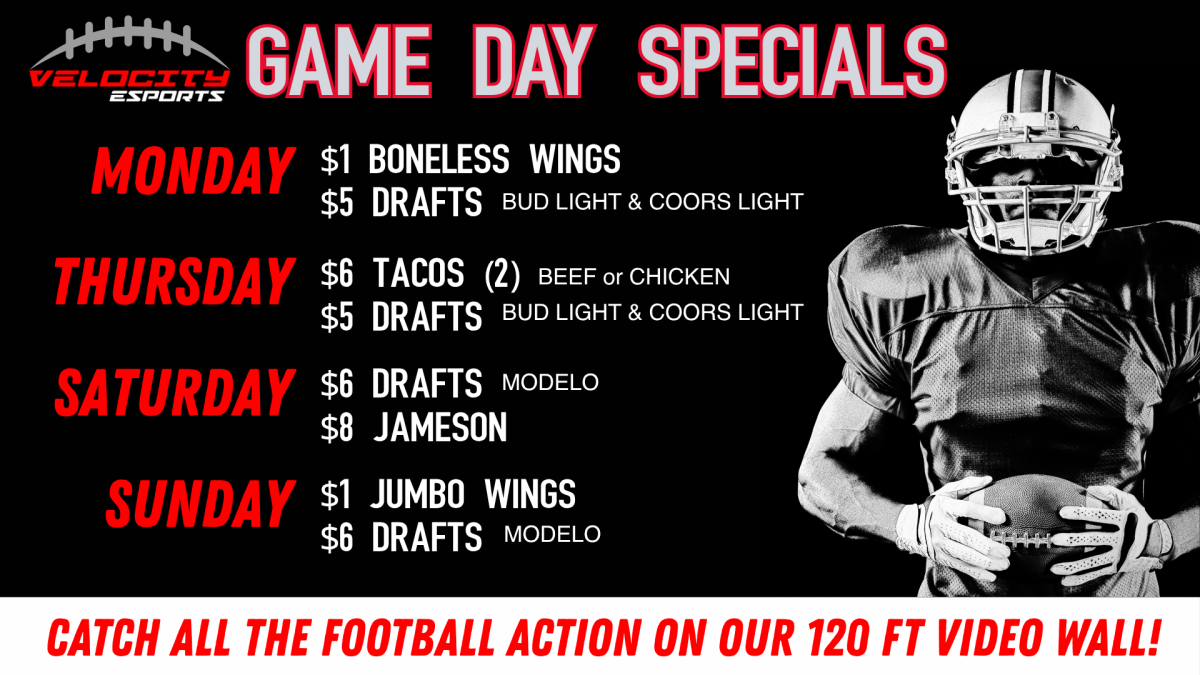 Sale fromVelocity Esports: Game Day Specials
