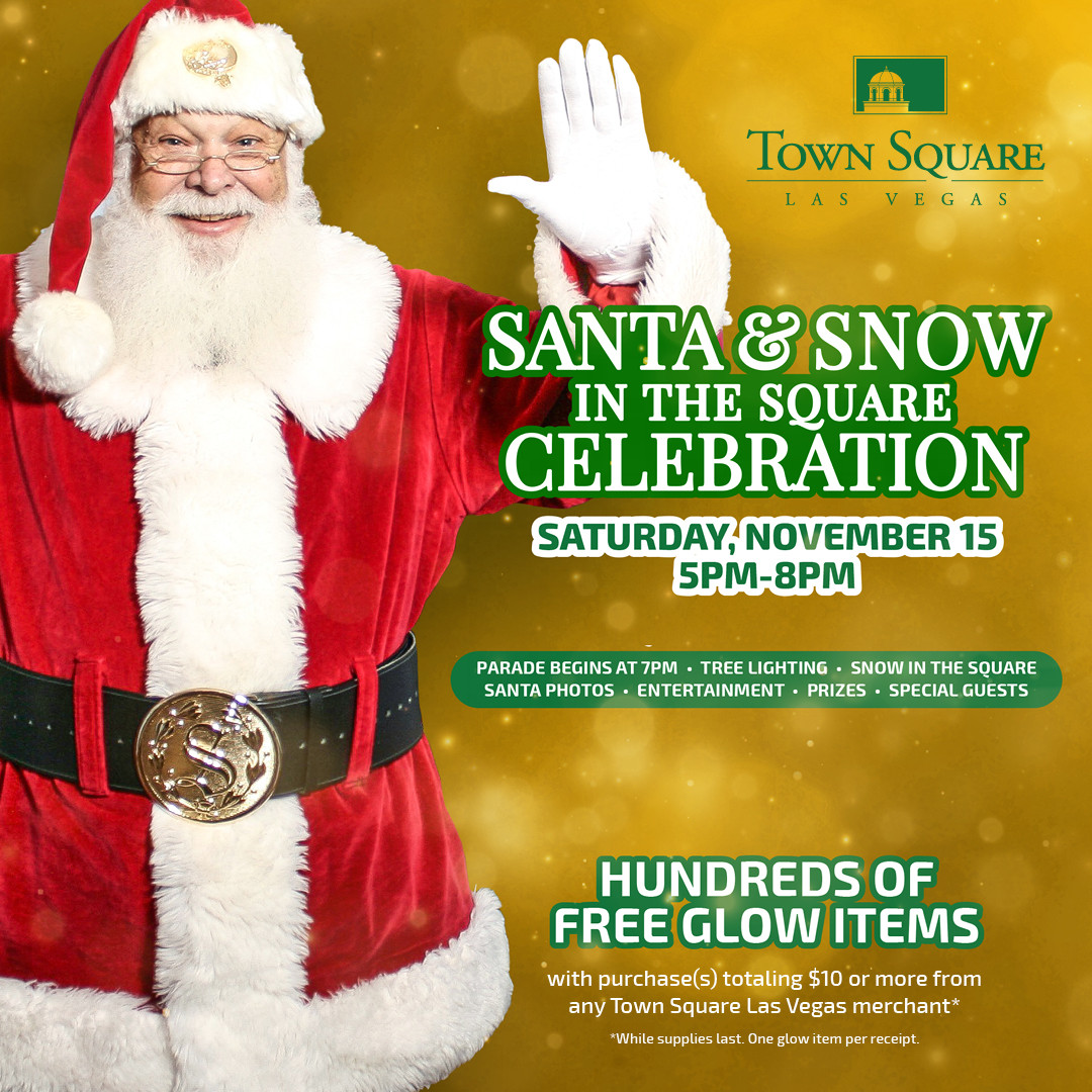 Santa's Arrival and Snow in the Square