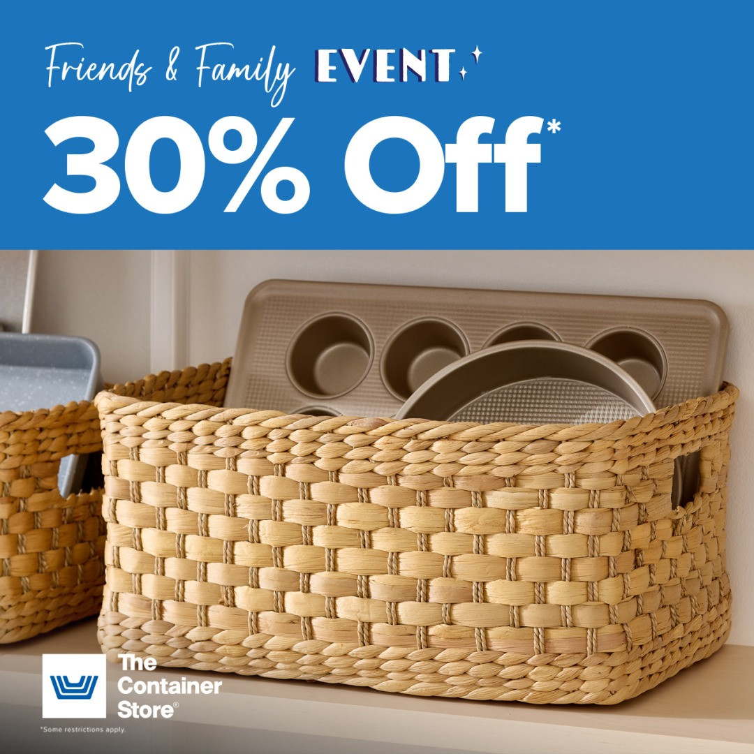 Sale fromThe Container Store: 30% Off Storewide Savings!