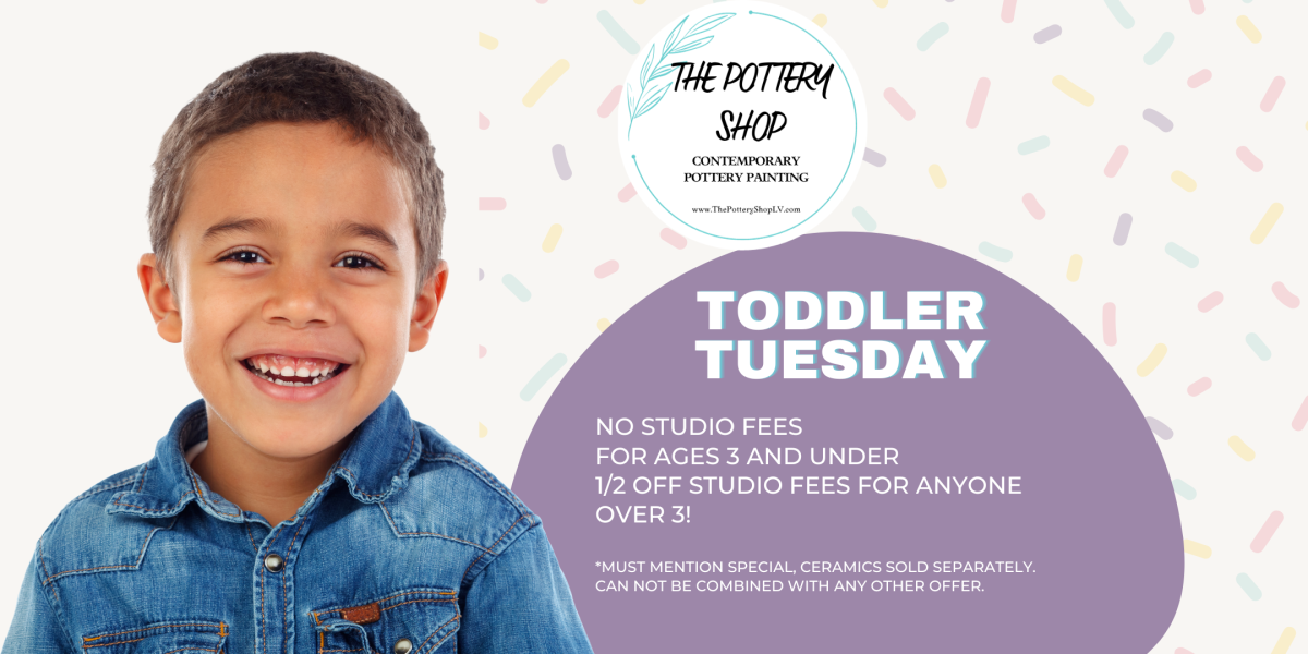 Sale fromThe Pottery Shop: Toddler Tuesdays at The Pottery Shop