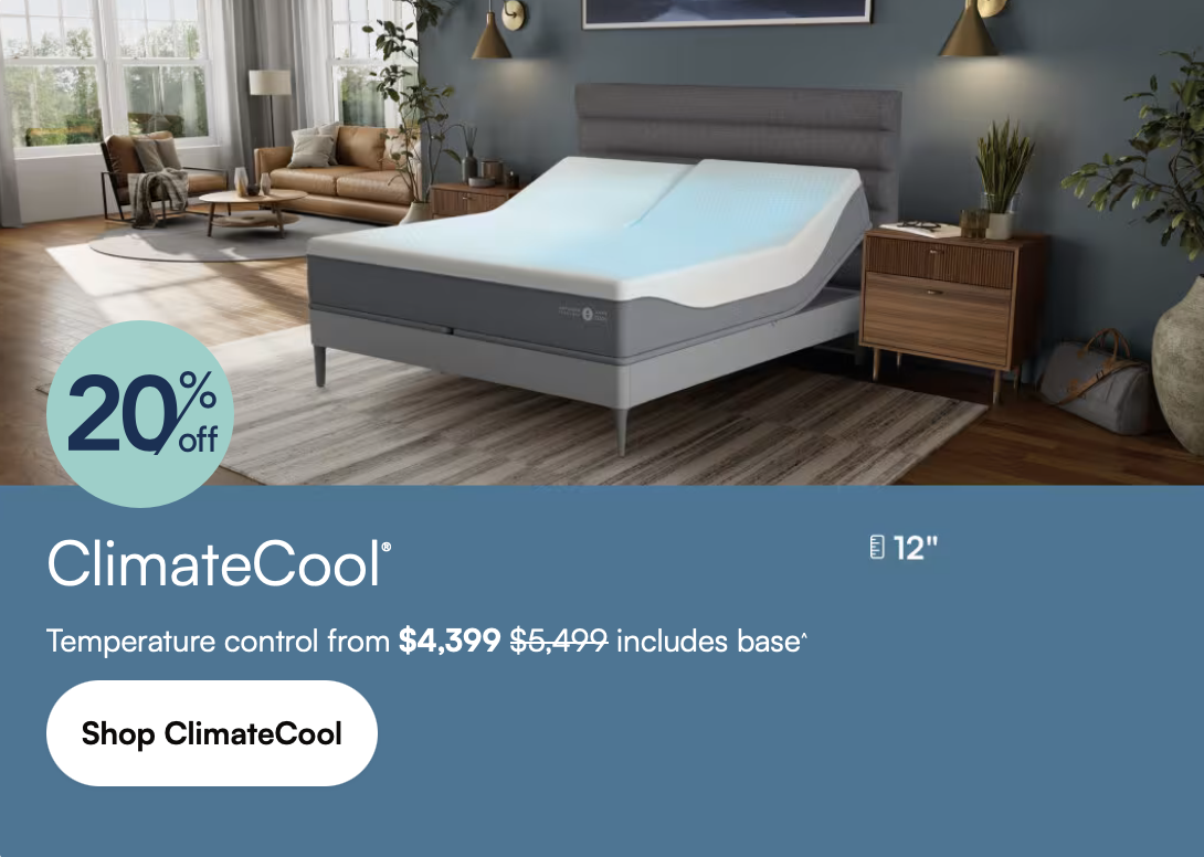 Sale fromSleep Number: Climate Cool 20% Off
