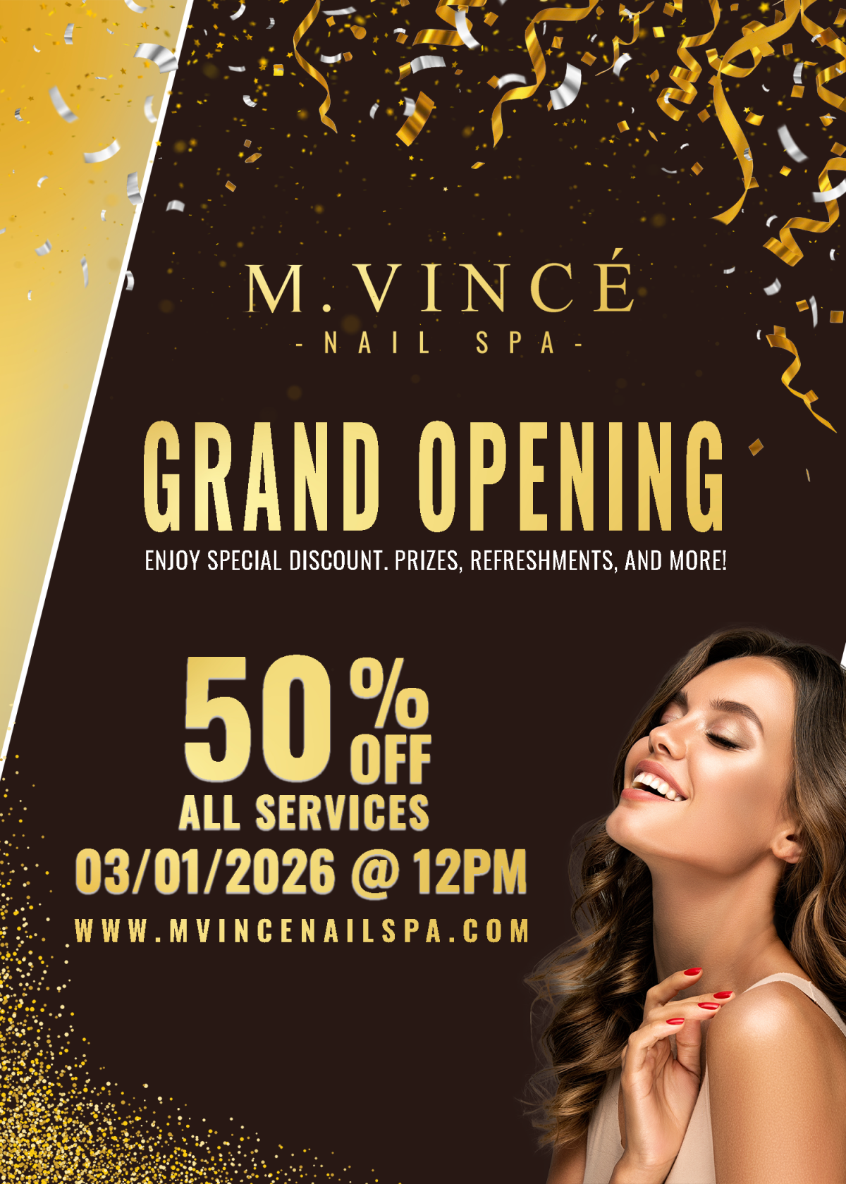 M. Vance Nail Spa GRAND OPENING