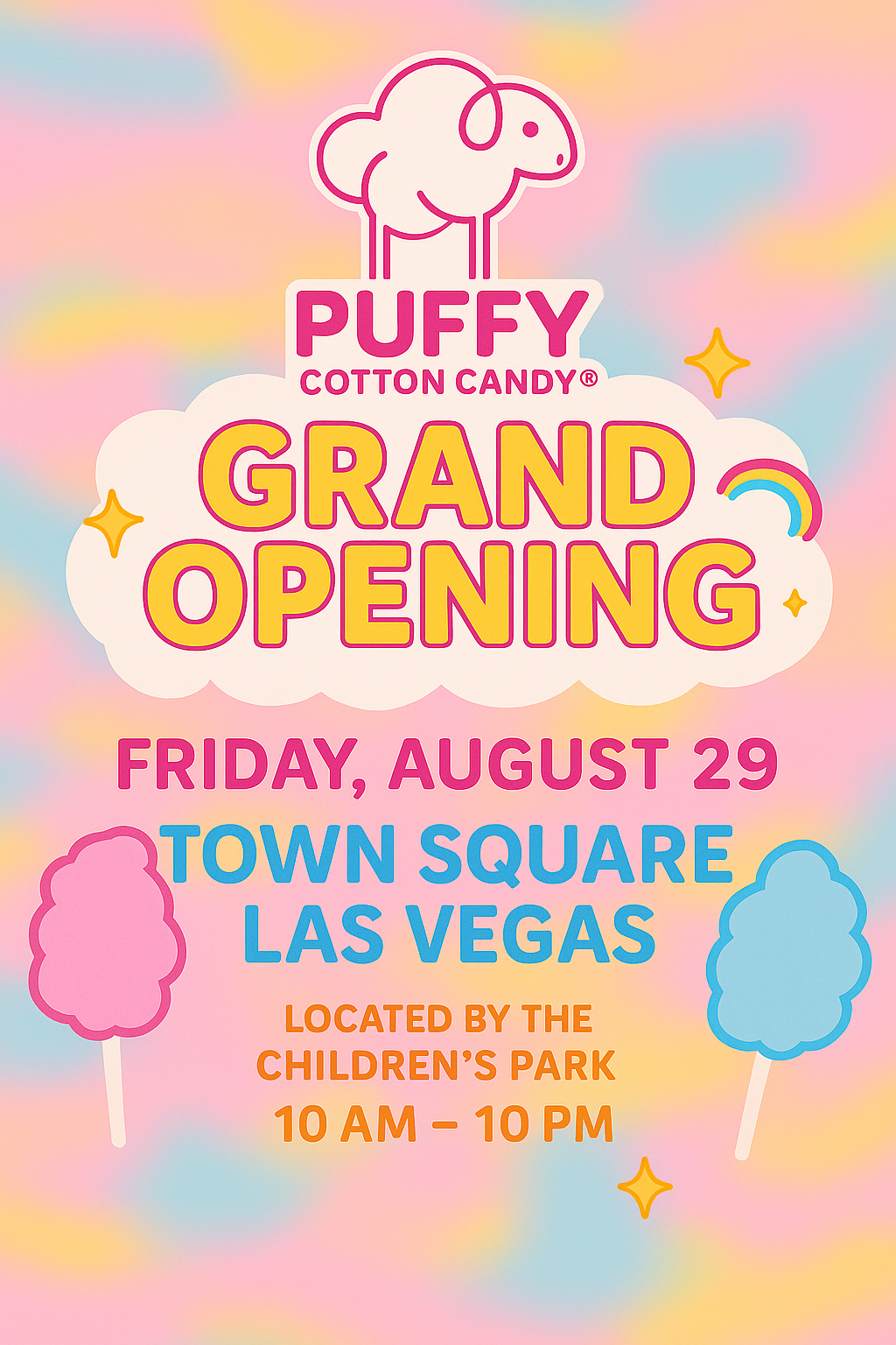Sale fromPuffy Cotton Candy: Puffy Cotton Candy Grand Opening