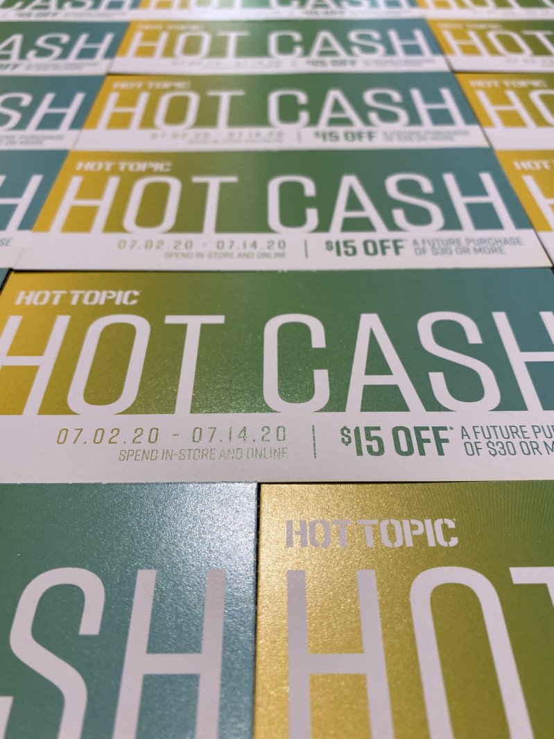 Hot Topic’s Hot Cash Redemption!