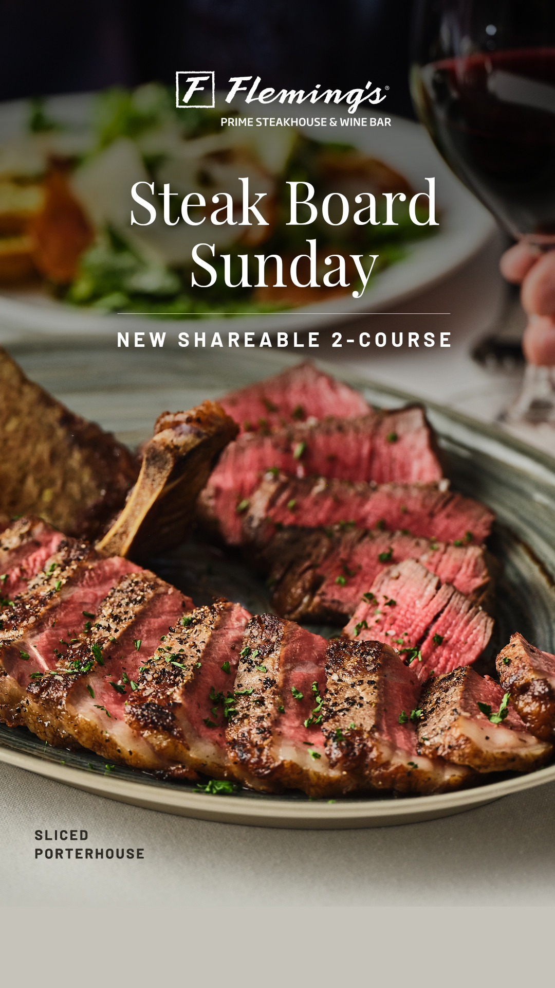 Sale fromFleming's Prime Steakhouse & Wine Bar: Steak Board Sunday