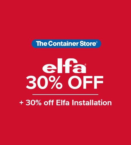 The Container Store Elfa Sale