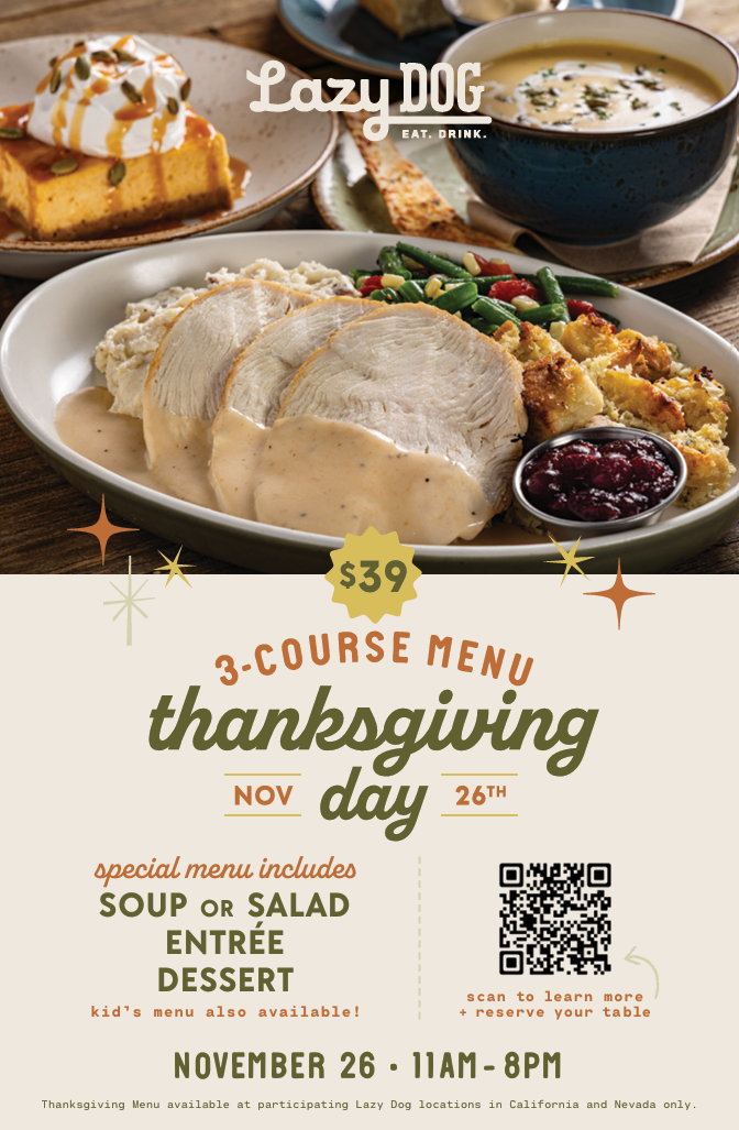 Thanksgiving at Lazy Dog