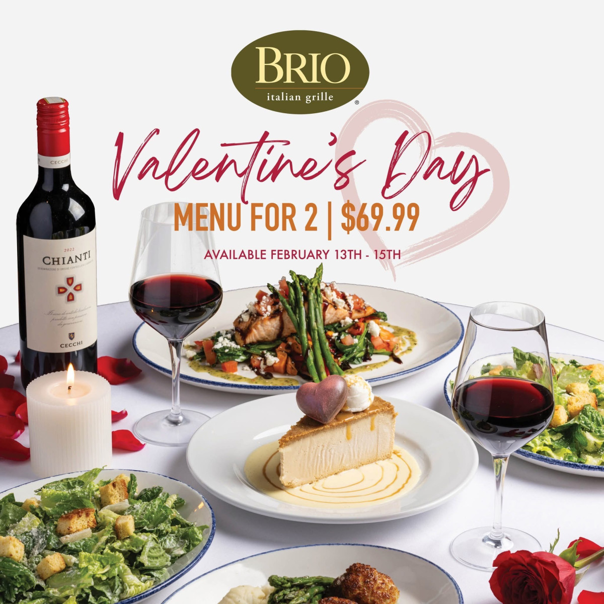 Sale fromBrio Italian Grille: Valentine's Day Dinner