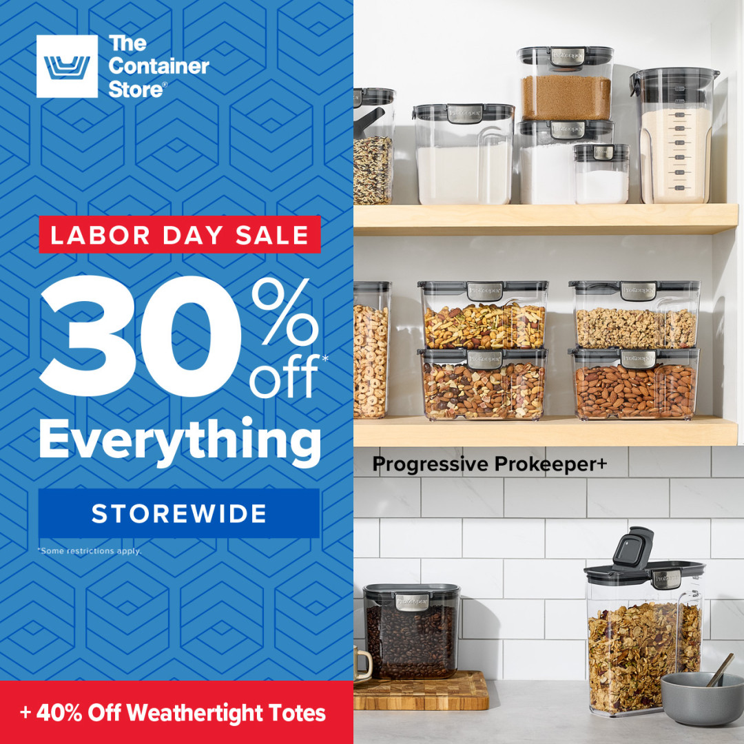 Sale fromThe Container Store: 30% Off Everything Storewide!