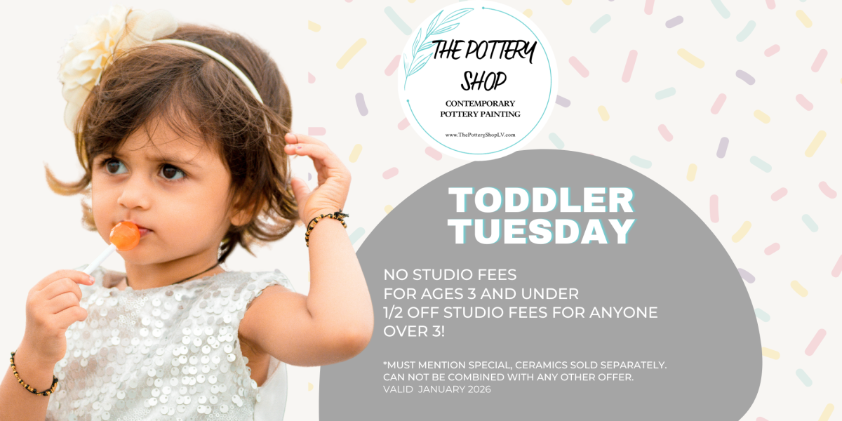 Sale fromThe Pottery Shop: Toddler Tuesdays