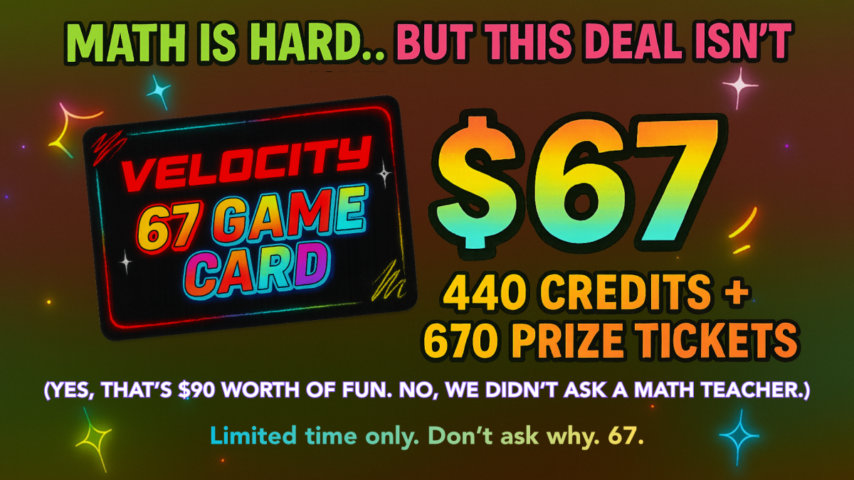 Sale fromVelocity Esports: 67 Game Card