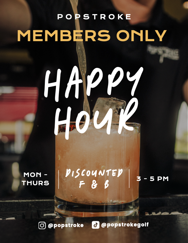 Sale fromPopStroke: Happy Hour at PopStroke