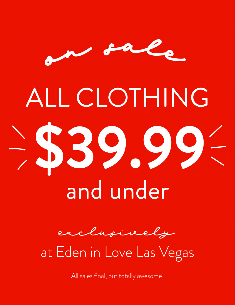 All Clothing $39.99 and Under
