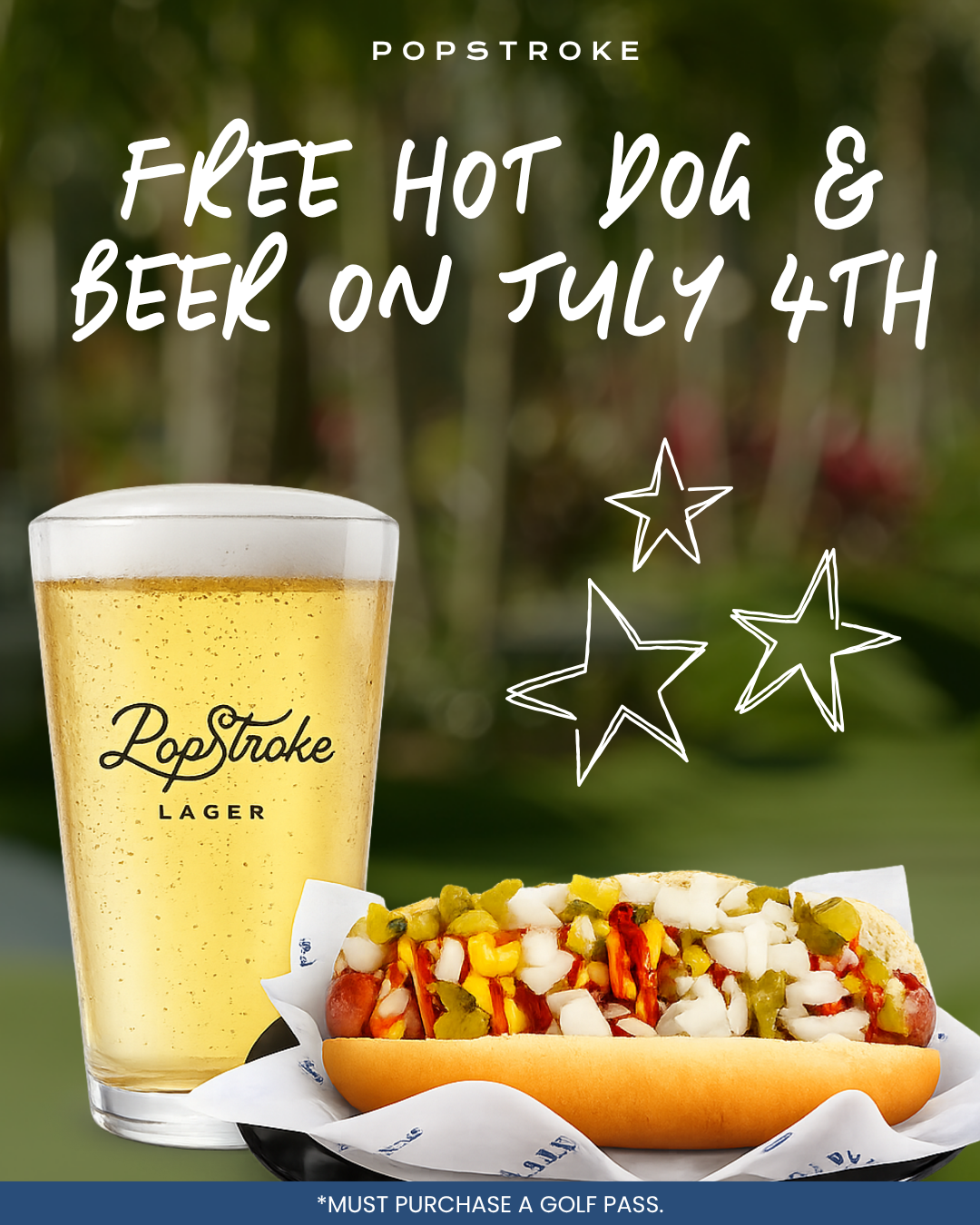 Sale fromPopStroke: Fourth of July at Popstroke