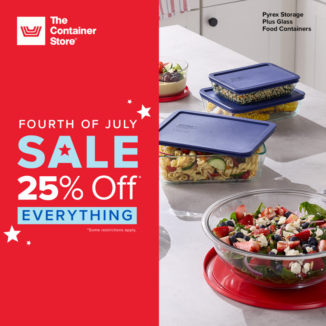 Sale fromThe Container Store: Star Spangled Savings