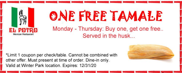 Get a free tamale when you buy one!