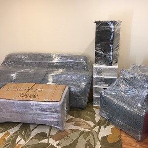 Moving Blankets, Plastic Wrap, Furniture, and Packing from Full Time Movers uploaded 7:15 PM on May 28th, 2019
