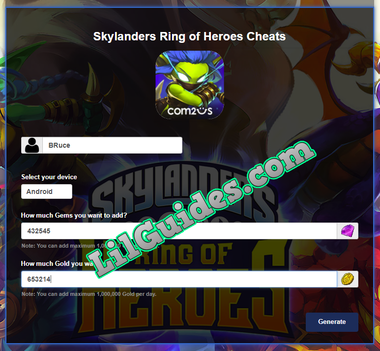 Skylanders Ring of Heroes Hack