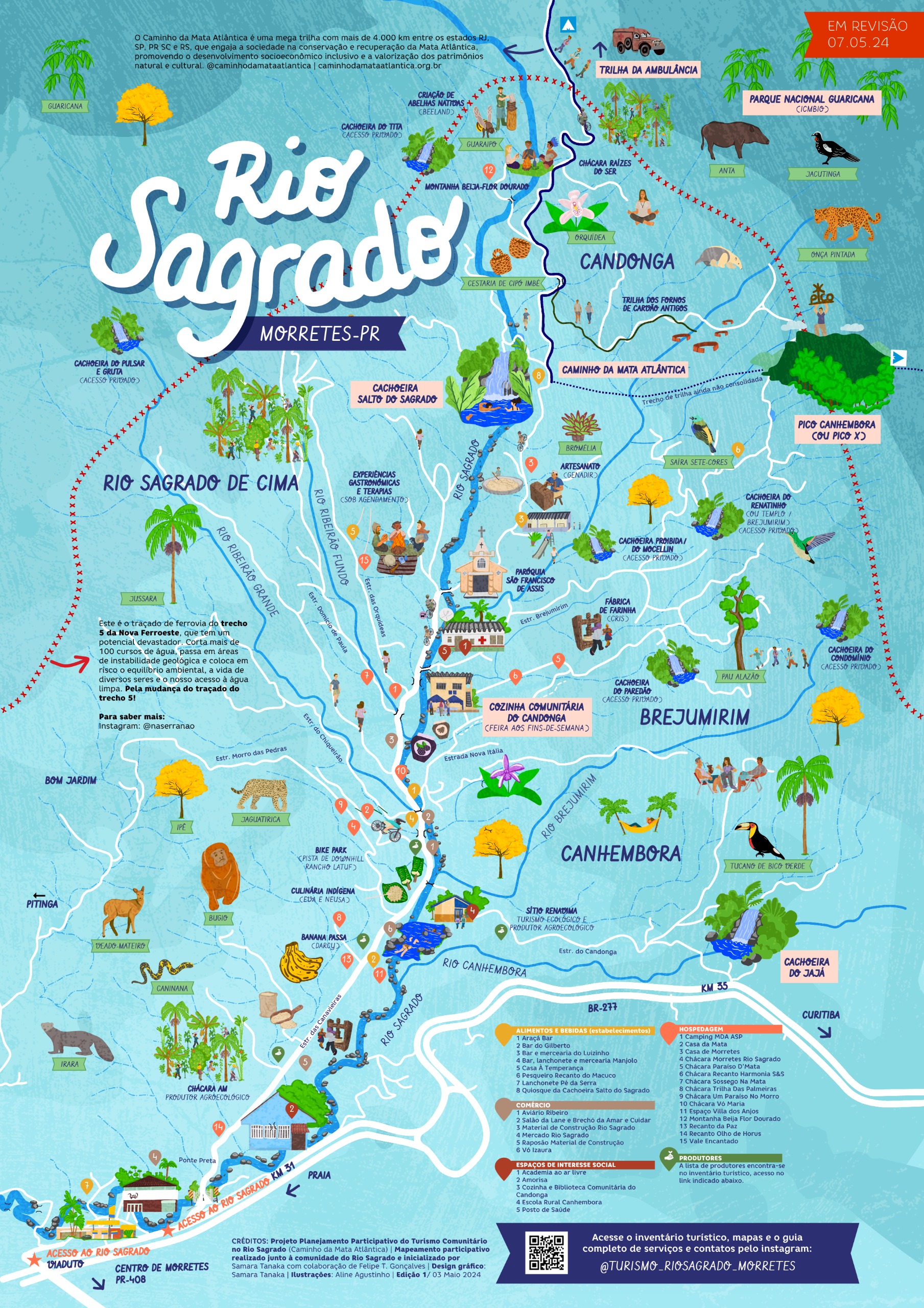 Mapa Turístico Rio Sagrado