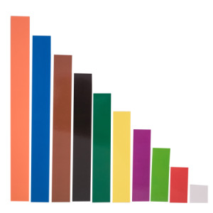 Fractions Strips - Colored Set with 50 Strips