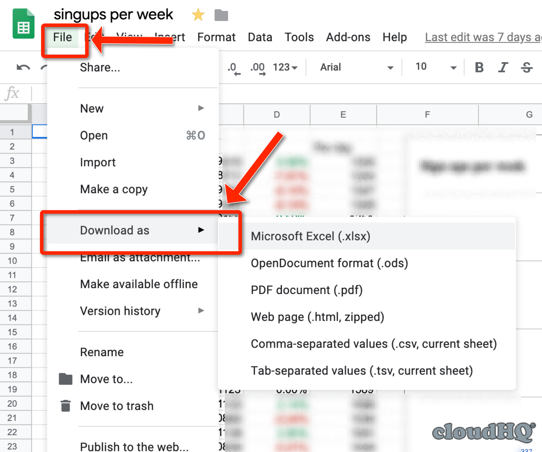 csv file to google sheets