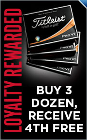 Buy 3 Dozen Personalized Titleist Pro V1 / Pro V1x Golf Balls & Get 1 Dozen FREE