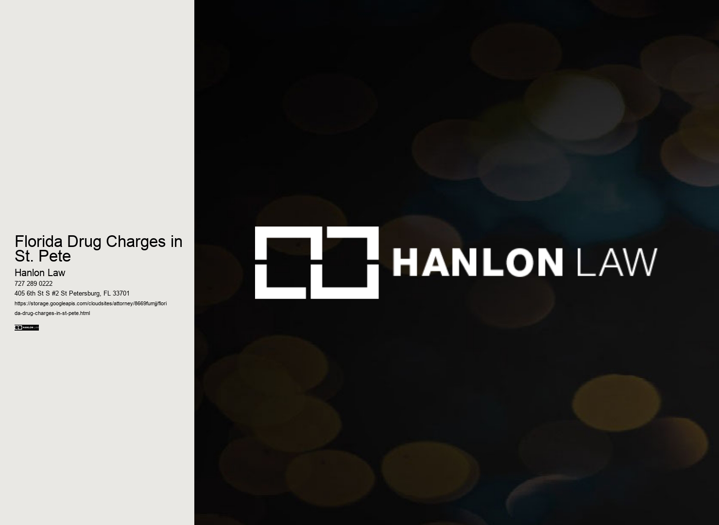 Florida Drug Charges in St. Pete