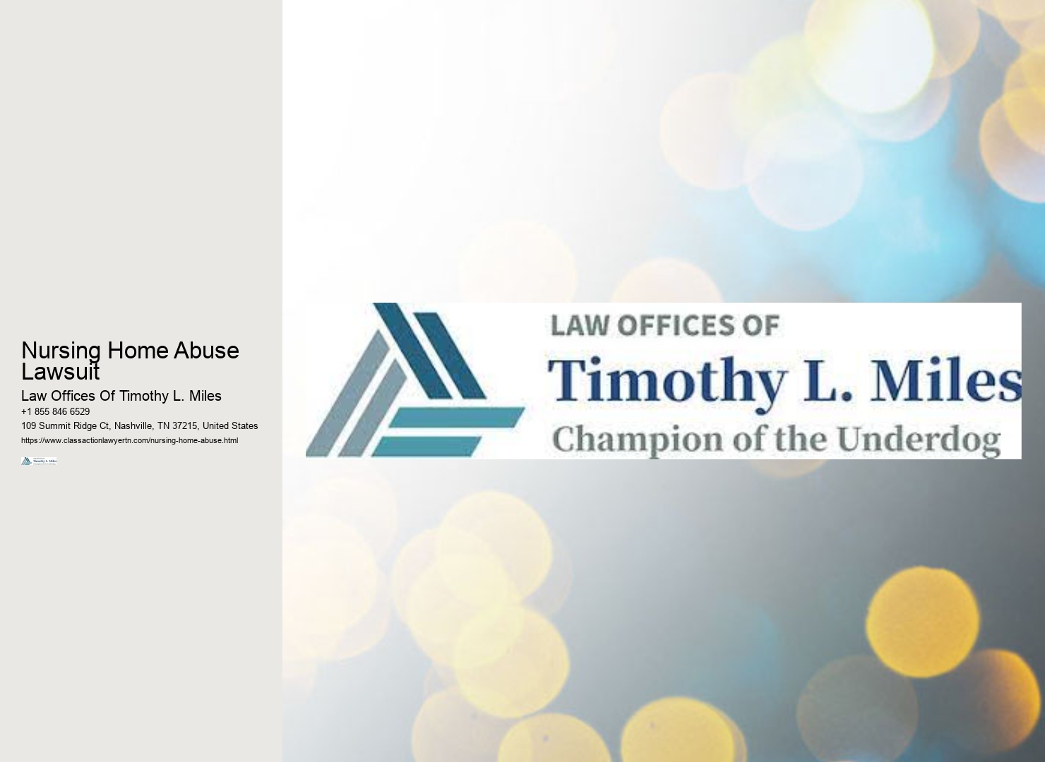 Nursing Home Abuse Lawsuit