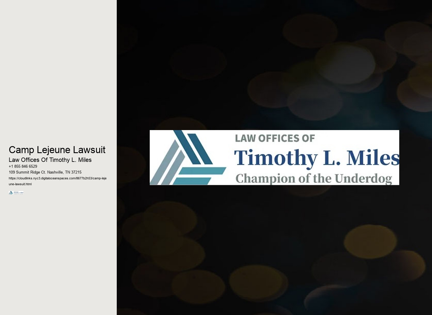 Camp Lejeune Lawsuit