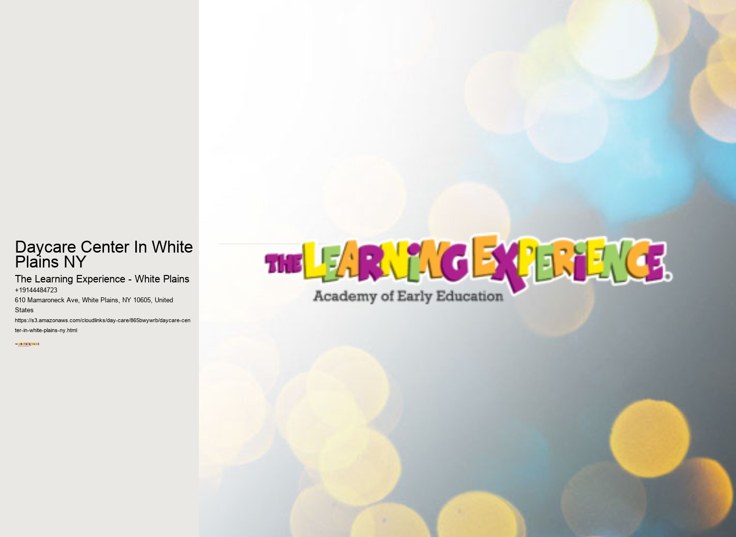 Daycare Center In White Plains NY