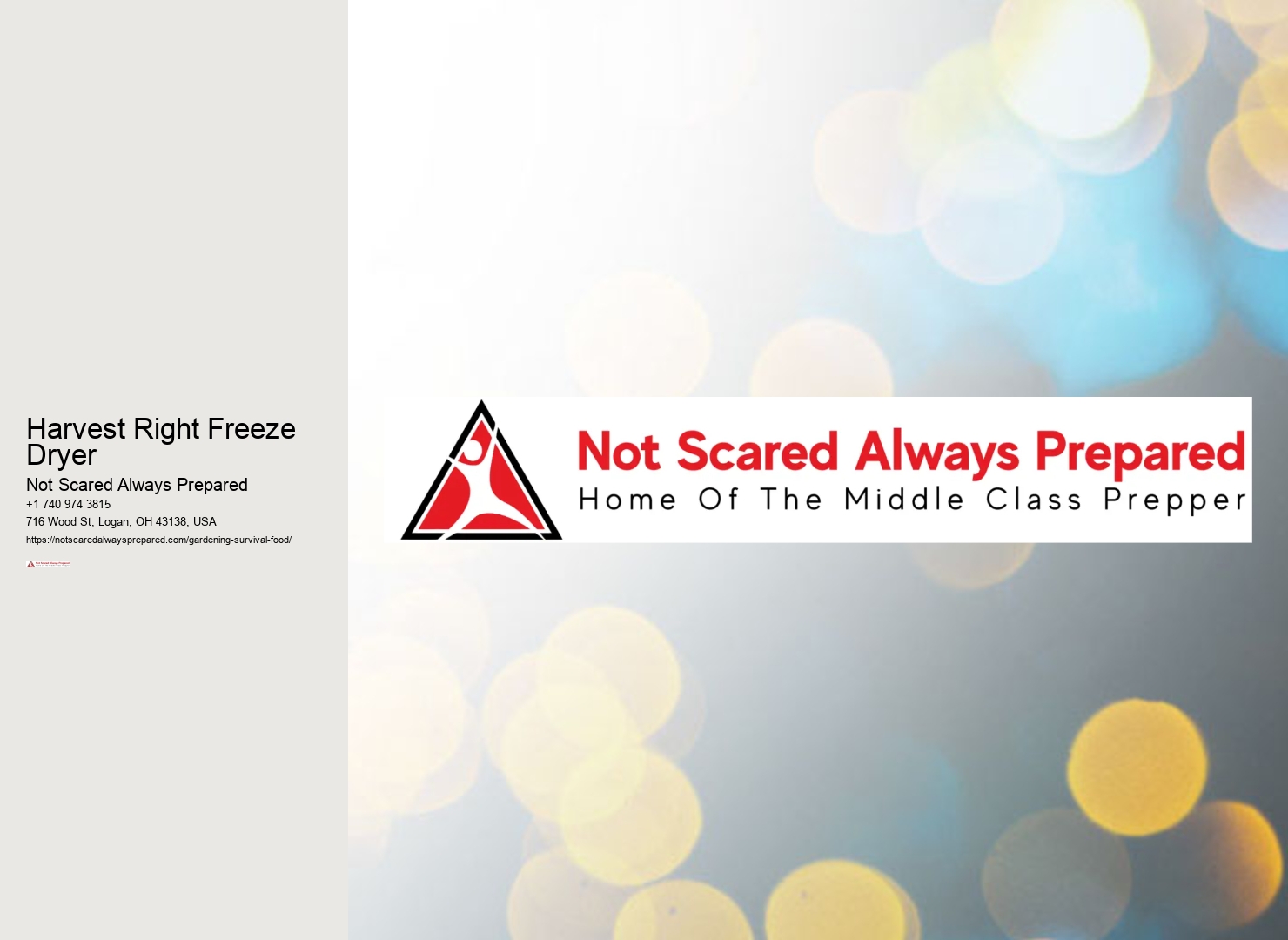 Harvest Right Freeze Dryer