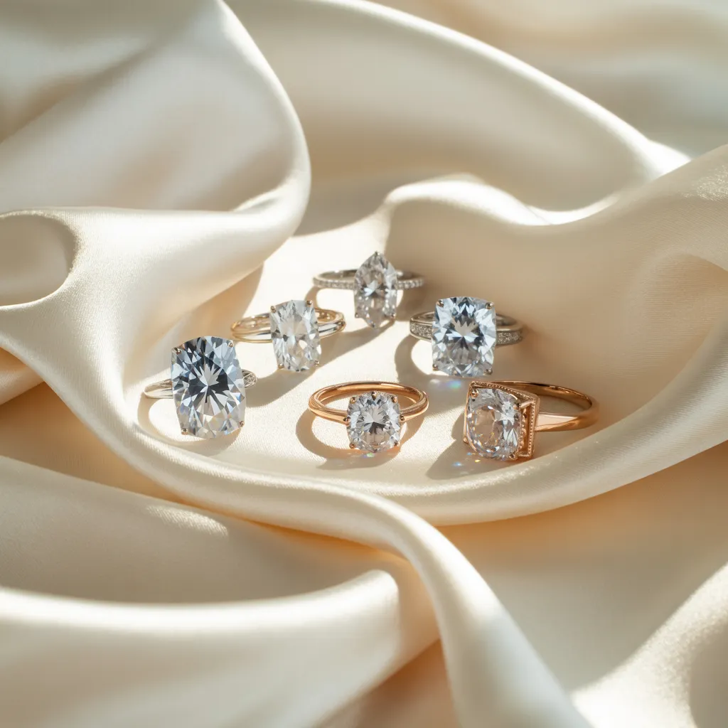 Brilliance of Moissanite vs. Diamonds