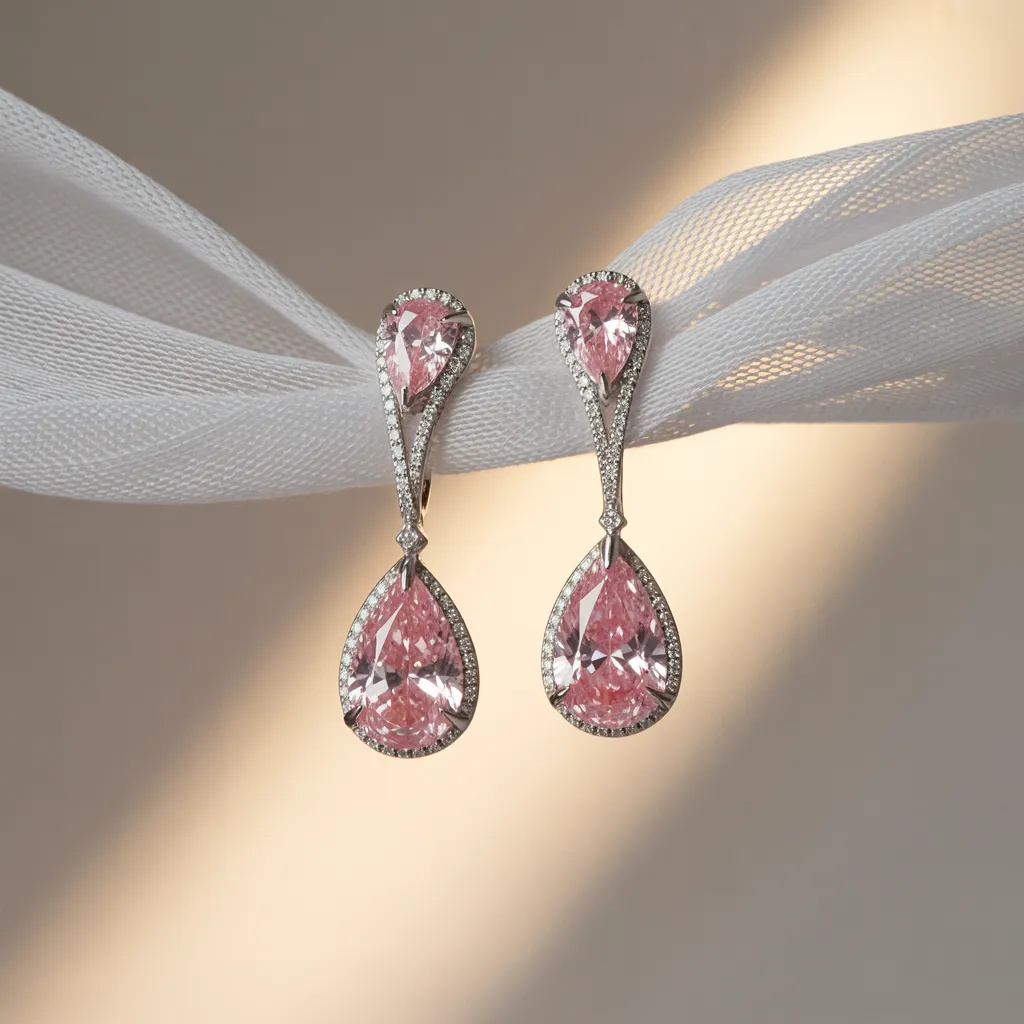 Different Styles of Pink Diamond Earrings