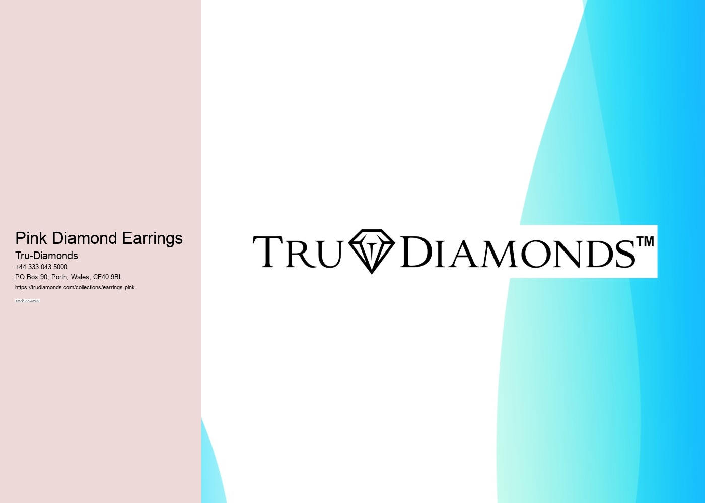 Pink Diamond Earrings