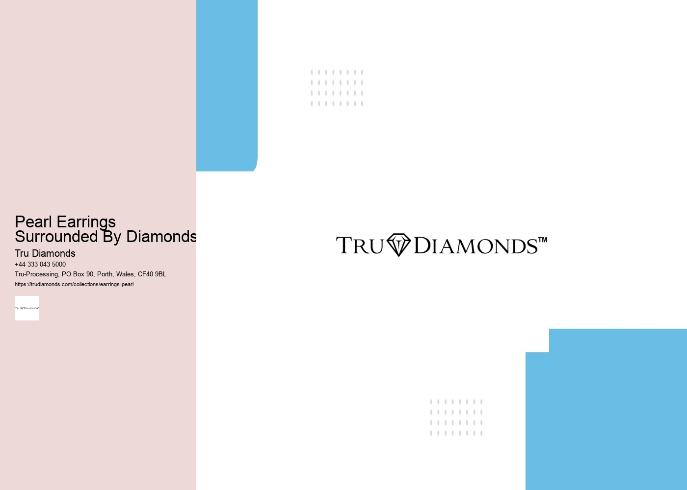 Pearl Earrings Surrounded By Diamonds