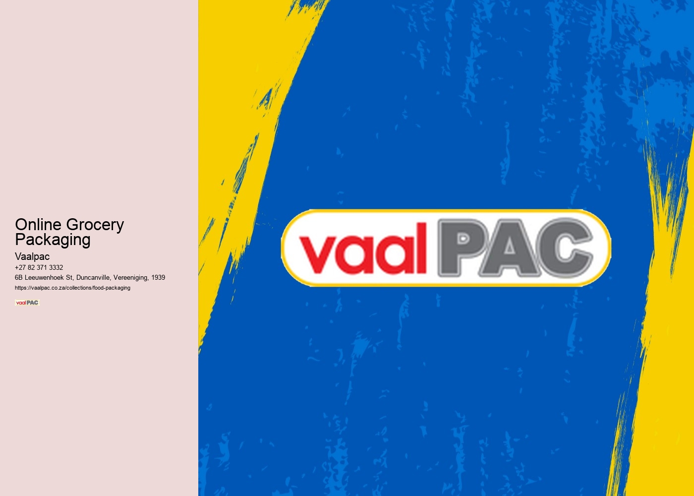 Online Grocery Packaging