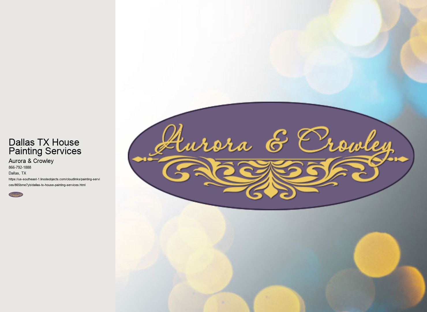 Dallas TX House Painting Services