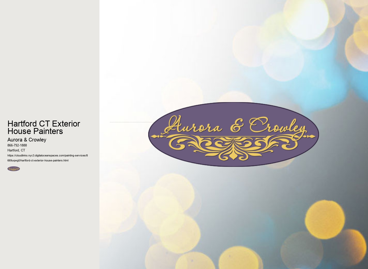 Hartford CT Exterior House Painters