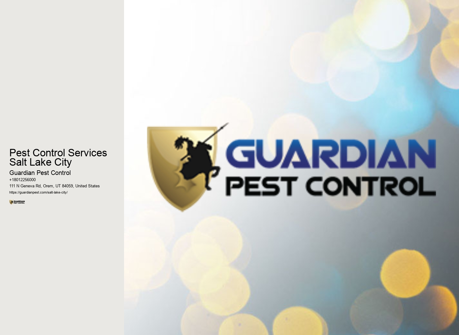 Pest Control Services Salt Lake City