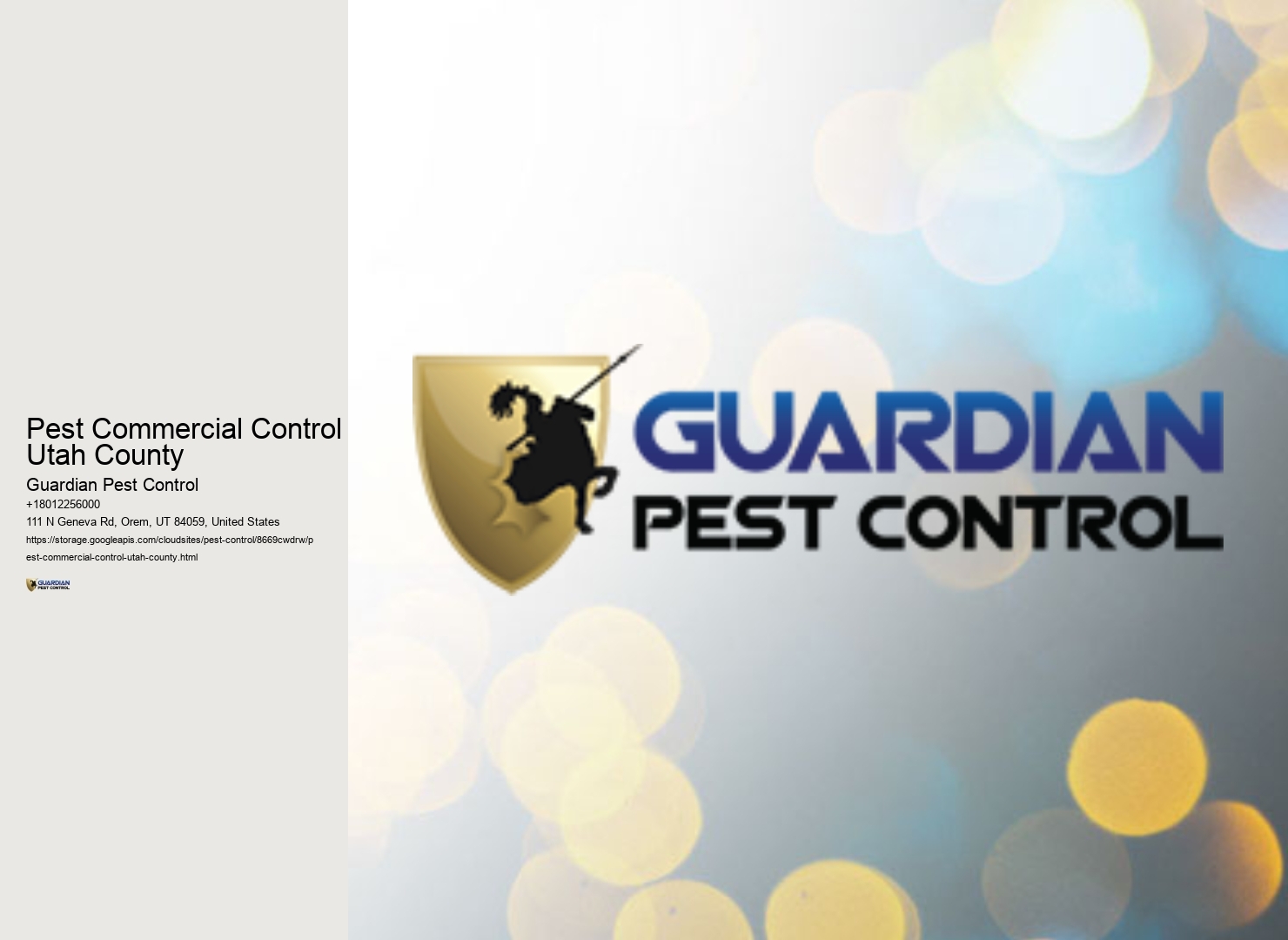 Pest Commercial Control Utah County